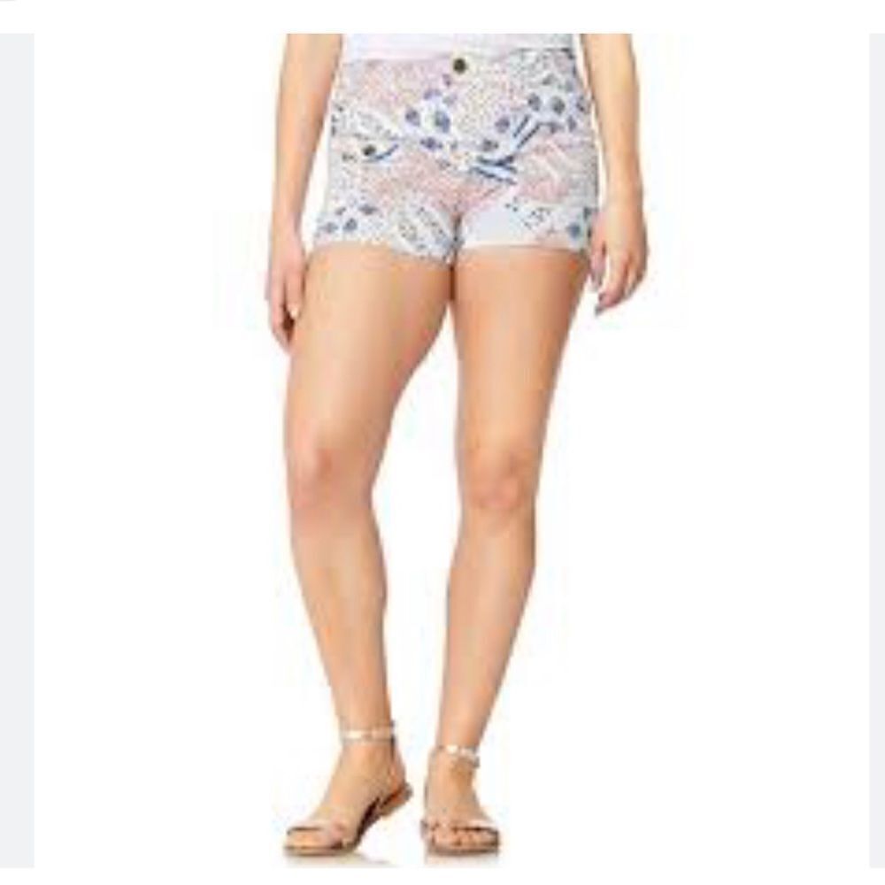 Wallflower Shorts Size 3 Blue Red Pockets NWT